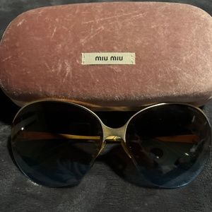 Oversized Miu Miu sunglasses